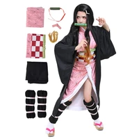 anime demon slayer tanjirou kamado nezuko costume women men kimono uniform cosplay christmas party