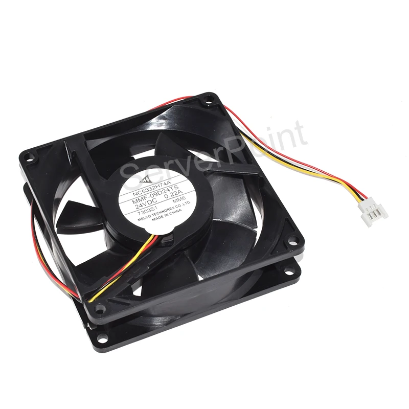 Новый MMF-09D24TS DC24V 0.22A квадратный охлаждающий вентилятор с тремя проводами
