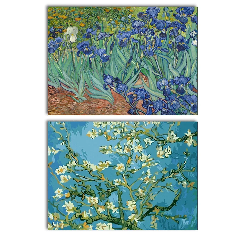 

GATYZTOR Diy Painting By Numbers Van Gogh Picture Wall Art Coloring By Numbers Landscape Acrylic Paint For Home Decor Art