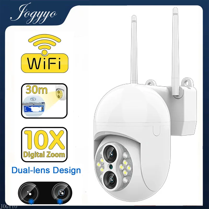 

4MP 2K Dual-Lens PTZ Wifi IP Surveillance Camera Outdoor 10X Zoom AI Human Detect Wireless Camera Audio Security CCTV Camera