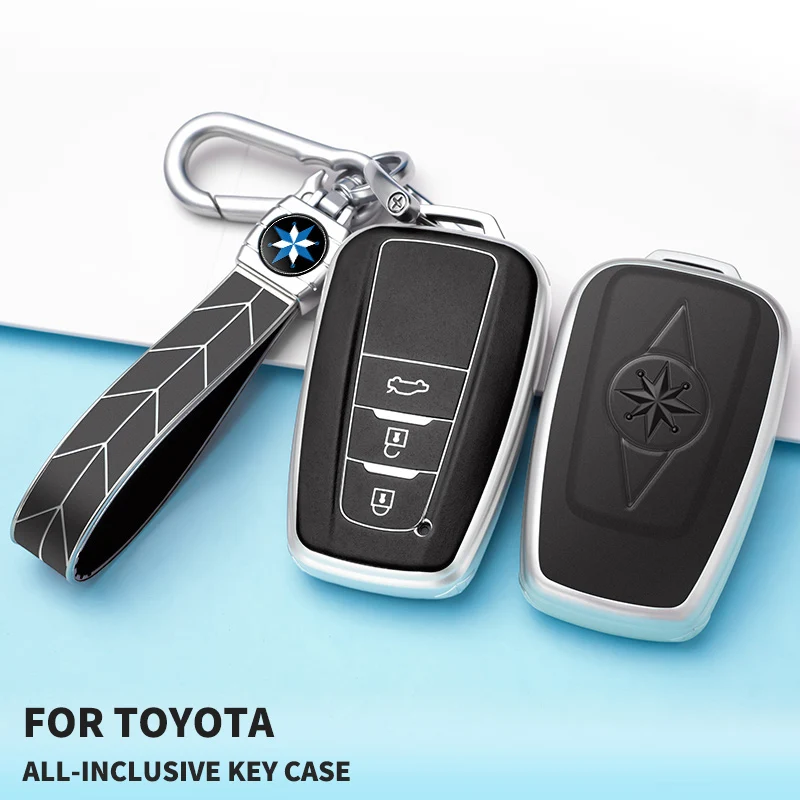 

TPU Car Key Case Cover For Toyota CHR C-HR Prado Camry Avalon Prius Corolla RAV4 Avalon Keychain Key Holder Accessories