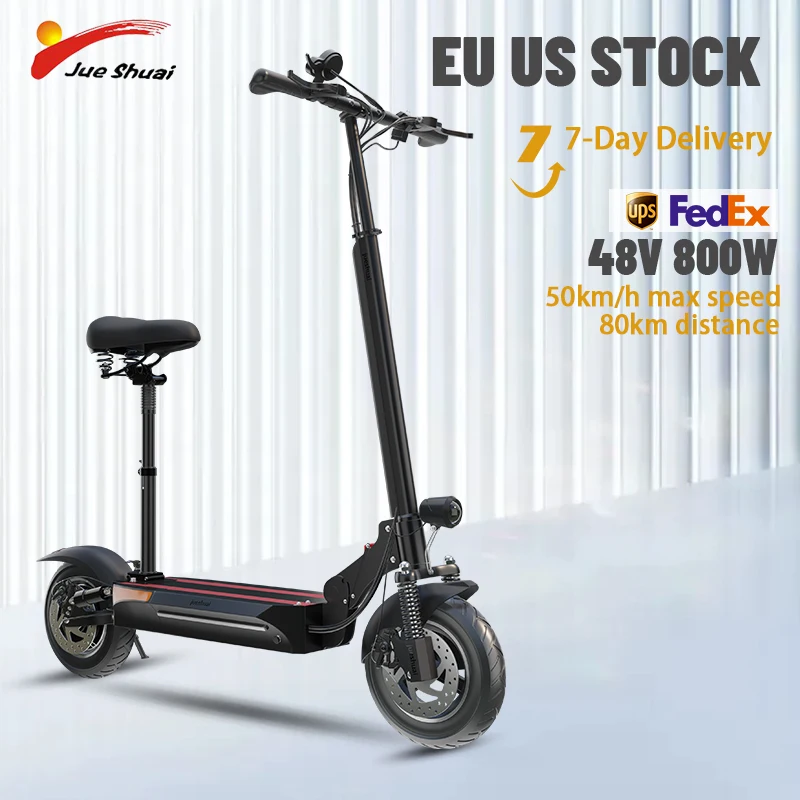 

Electric Scooter 10 inch Pneumatic Tires Max 70km Range and 350W Motor Anti-theft Lock Headlight &Taillight Escooter for Adult