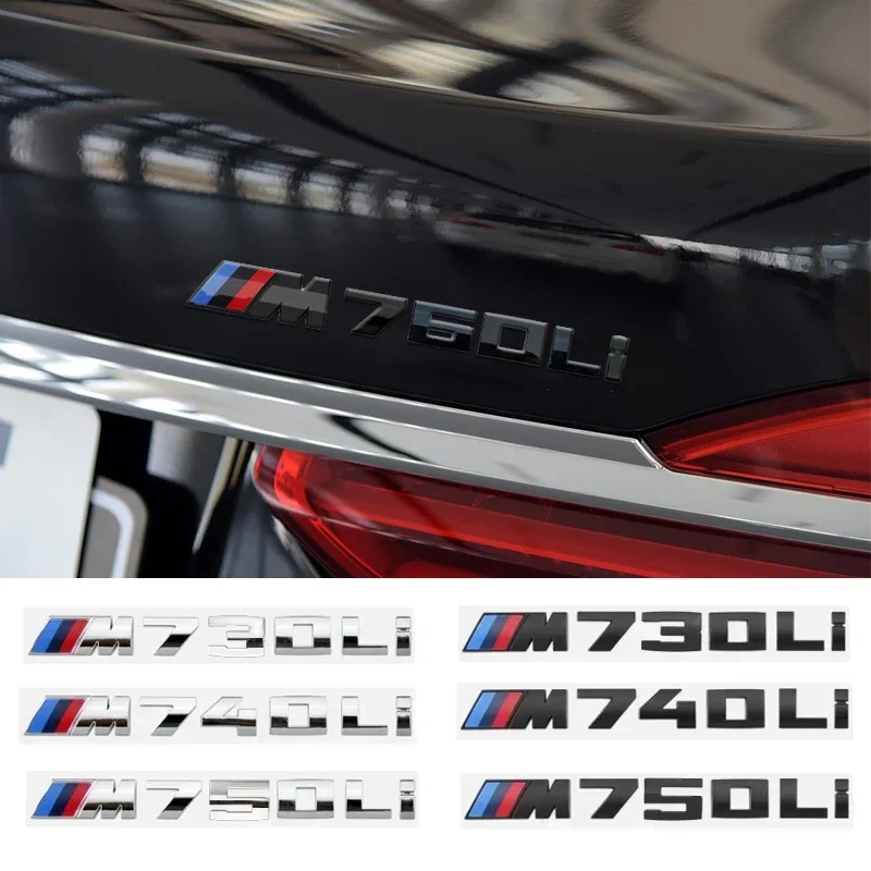 ABS 3D наклейка на задний багажник автомобиля для M Power 730Li 735Li 740Li 745Li 750Li 760Li 320Li 325Li 530Li