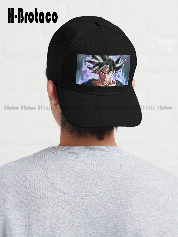 

Ultra Instinct Goku Dad Hat Graduation Cap Tactical Summer Sunscreen Hat Denim Color Hip Hop Trucker Hats Custom Gift Denim Caps