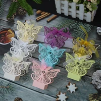 50pcs butterfly laser cut hollow carriage favors box gifts candy boxes with ribbon baby shower wedding event party supplies