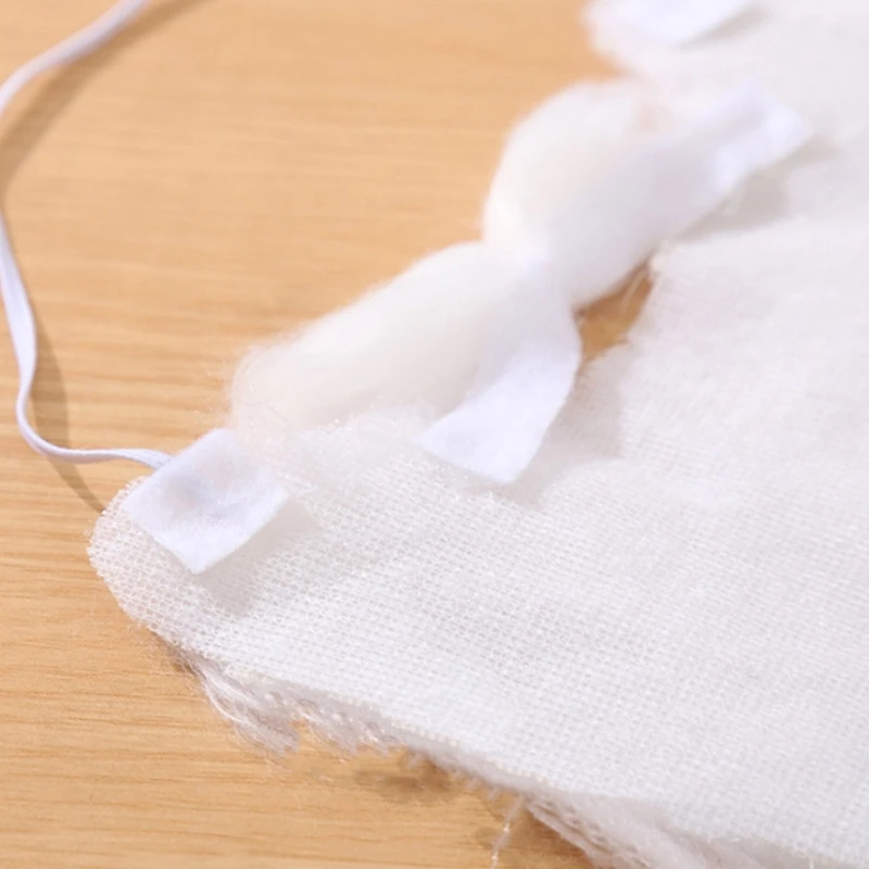 Рождественский костюм Санта-Клауса с бородой забавный белый искусственной для