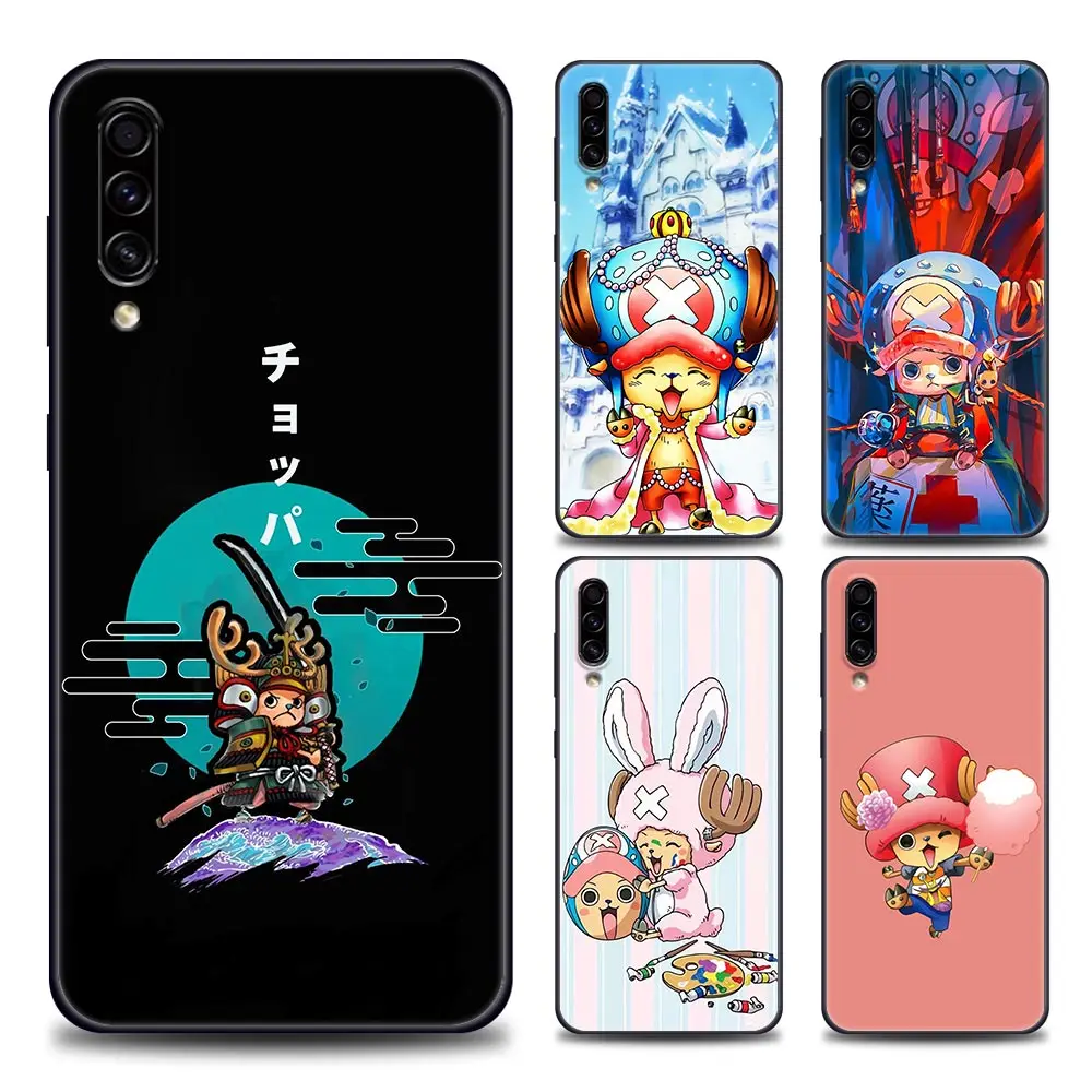 

One Piece Anime Silicone Case For Samsung Galaxy A30s A40 A50 A60 A70 A80 A90 F41 F52 F12 A7 A9 2018 Soft TPU Cover Cute Chopper