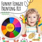 Набор для рисования пальцами, забавная цветная Inkpad, моющаяся краска для ладони, втирание, граффити, рисование ручной работы, игрушка-пазл для творчества
