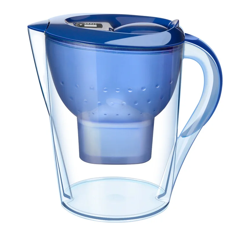 

Water Filter Pitcher Alkaline Water Filter-3.5 L Drinking Water Filter 10 Cups Activated Carbon Filter Healthy Clean A