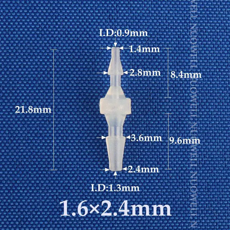 

Пластиковые соединители для труб 1,6-7,9 мм, 5 шт.