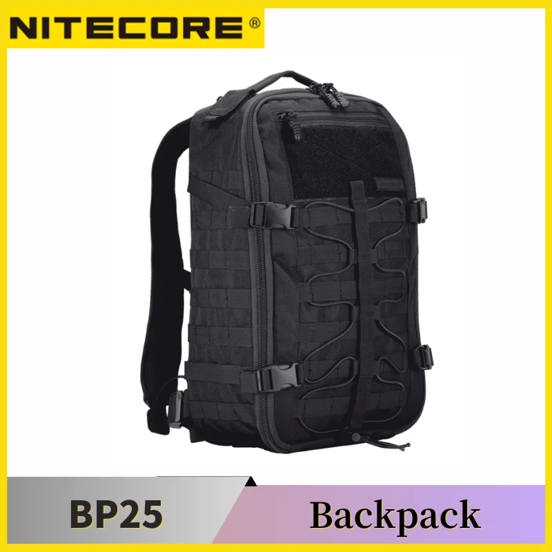 

NITECORE BP25 Outdoor Multi-purpose Backpack 25L Wearproof 1000D Nylon ToolBag lightweight 4Side MOLLE System