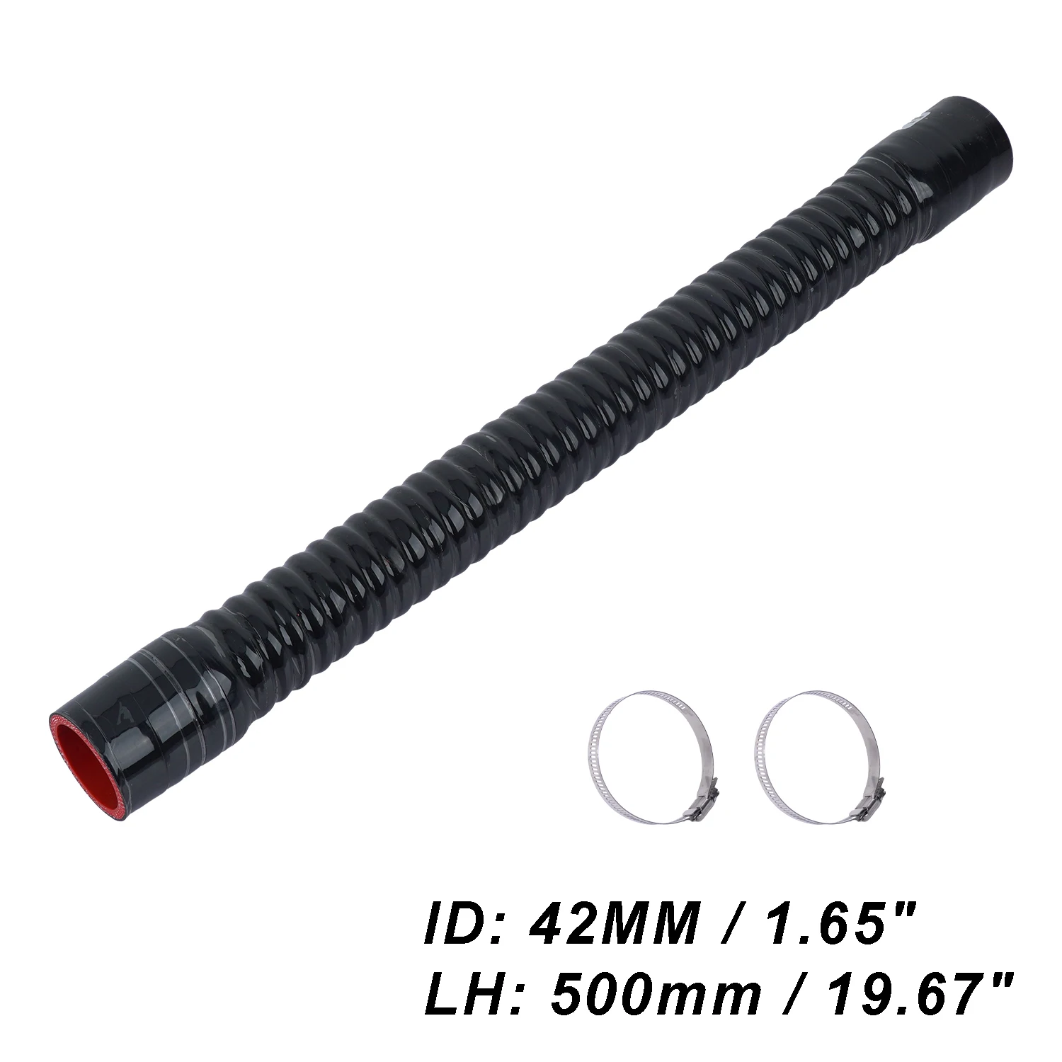 

Универсальный силиконовый гибкий шланг ID 36 38 40 42 мм, 500 мм для автомобильного воздухозаборника, трубка радиатора, резиновая столярная труба высокого давления