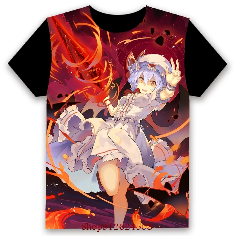 Футболка Мужская/Женская с 3D-принтом Аниме TouHou Project Повседневная Свободная