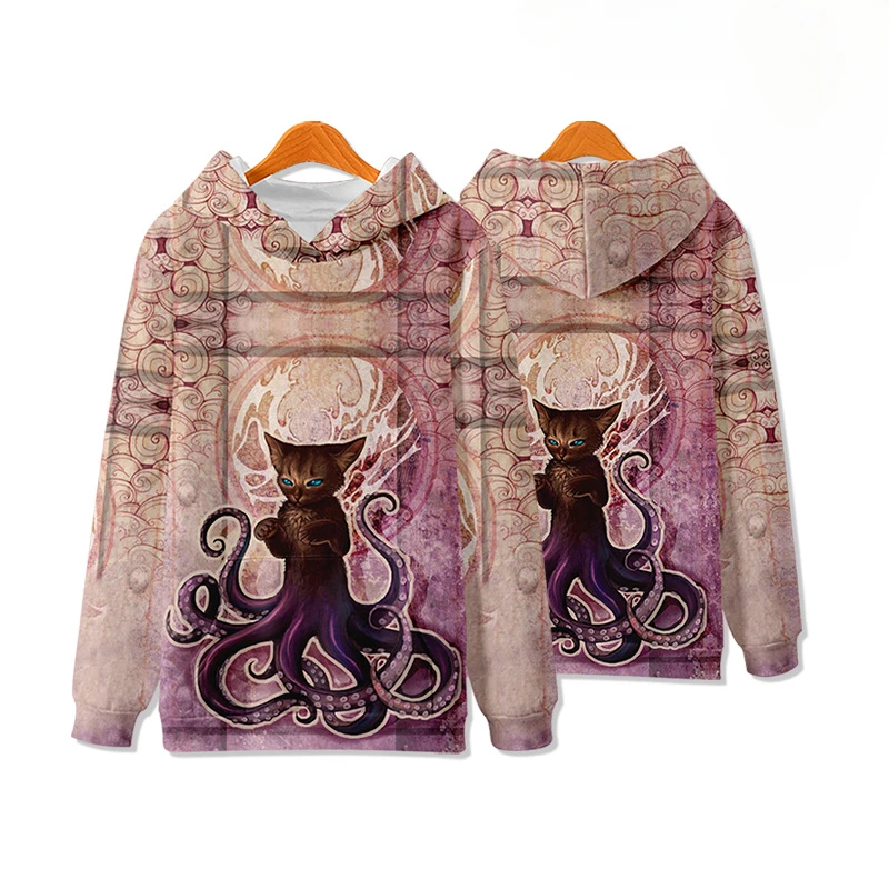 Коллекция Cthulhu Mythos толстовка с капюшоном Lovecroft Old Dominion 3D одежда щупальца осьминога