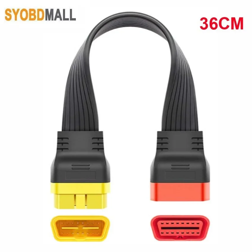 

Удлинительный кабель OBD2 16PIN 36 см для Launch 431 PRO3S+, X431 PAD3 PRO, PRO3s, Bluetooth-сканеров OBD, 16-контактный удлинитель