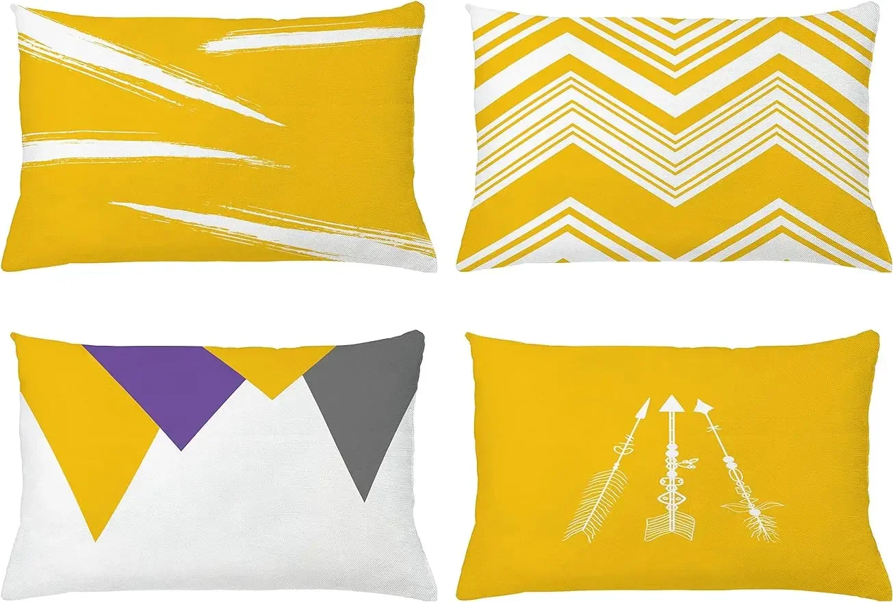 Богемная наволочка абстрактная этническая стрела современный принт 30х50 см