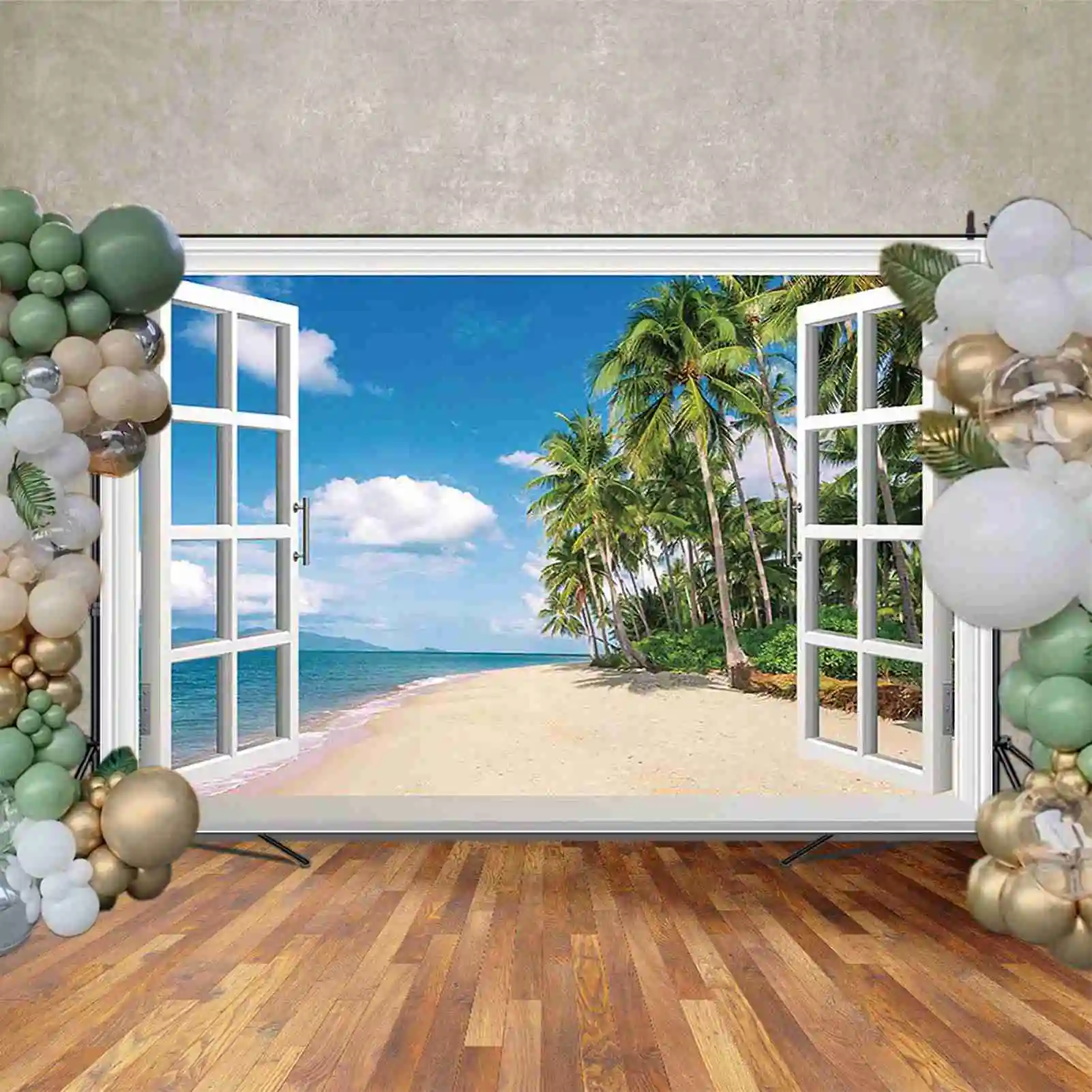 Фон для фотосъемки с морским пейзажем