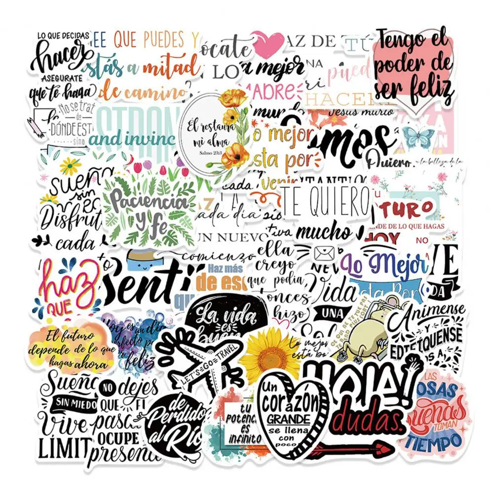 Luggage Stickers No Mark Left Phone Decals Self-adhesive Scrapbook  Cute Book Skateboard Fridge Decals
