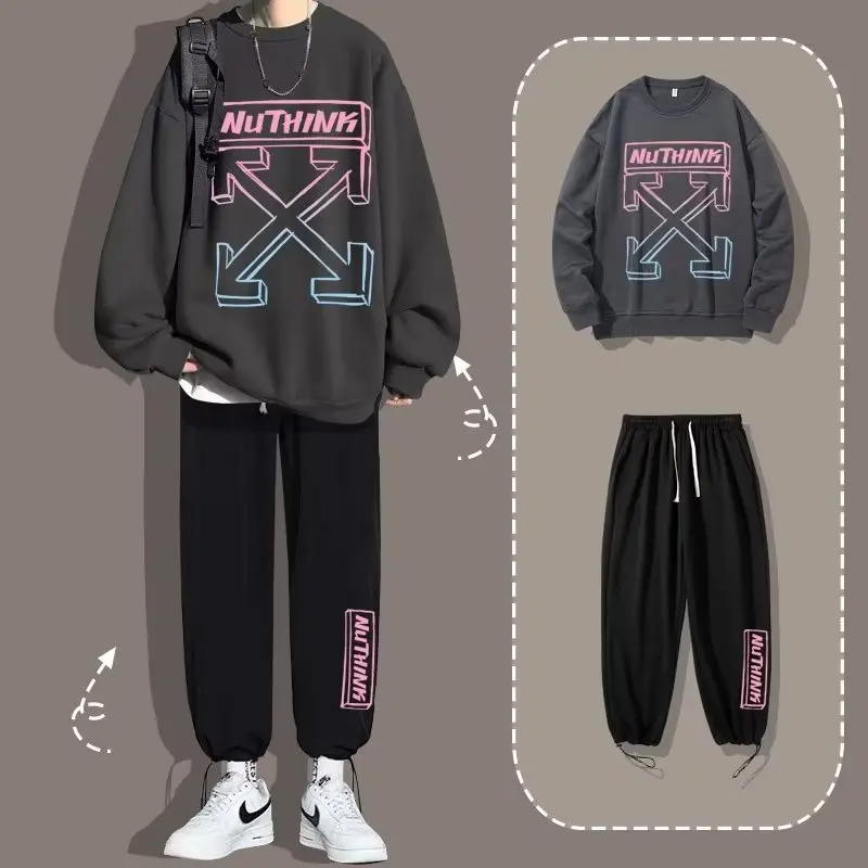 

Fashion Men's Hoodies Korean Style Top Quality Couple's Casual Tracksuits Oversized Sweatshirts Clothing