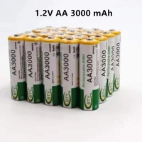 high quality aa battery 3000mah 1 2 v rechargeable battery aa 3000mah ni mh 1 2v rechargeable 2a baterias 3000free shipping