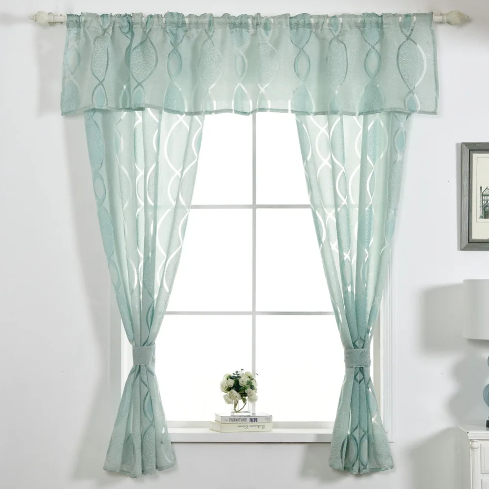 Жаккардовые короткие занавески NAPEARL для кухни дома гостиной дверей балкона окон