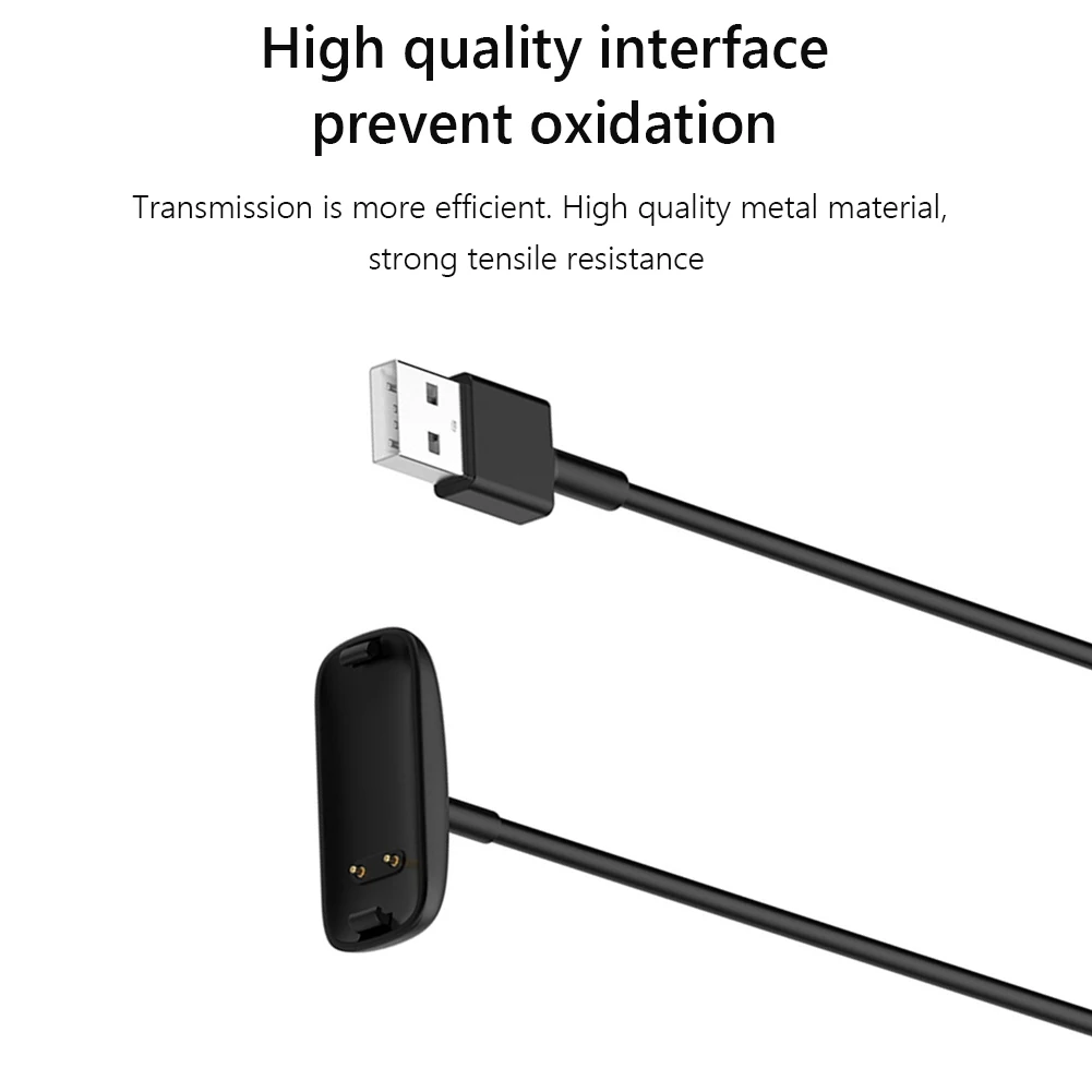 

50/100cm Charger Cradle Dock Cord 5V 1A USB Charger Cradle Cable Replacement Charger Dock Watch Accessories for Fitbit Inspire 3