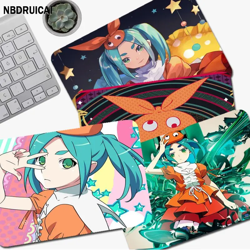 

Резиновый маленький Настольный коврик Monogatari Yotsugi Ononoki, студенческий коврик для мыши, компьютерный коврик для клавиатуры, игровой коврик, Нас...
