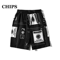 chips 2022 summer thin beach pants mens shorts men fashion gym shorts streetwear hip hop oversize casual shorts loose shorts