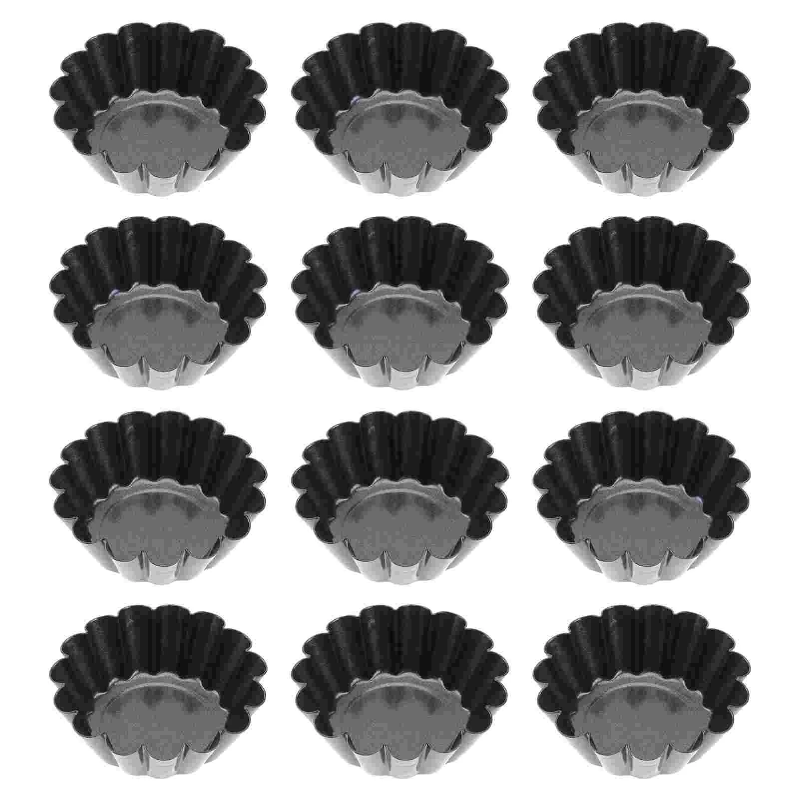 

Tart Baking Pans Egg Molds Mini Pan Muffin Non Cup Stick Mold Steel Carbon Pie Cupcake Tins Tin Flower Nonstick Cups Cake