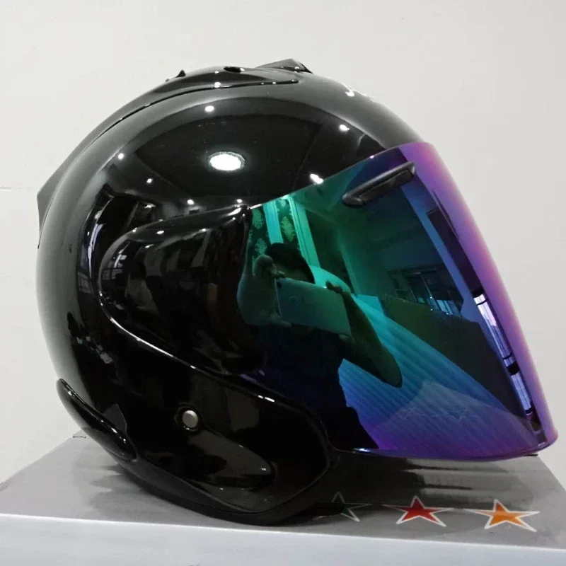 SZ RAM 3 Motorcycle Half Helmet Locomotive Racing Summer Light Capacete Black Motobike Riding Cascos