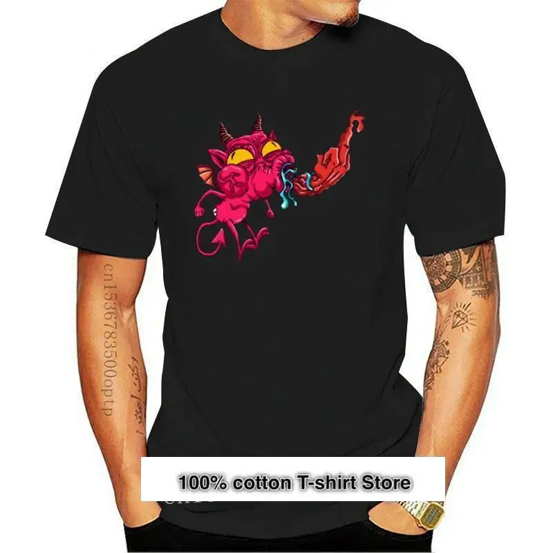 

Camiseta negra de Demon Meme грациозный, camiseta Popular sin etiqueta, 19 дней, He Tian Mo Guan Shan Yi S-6Xl