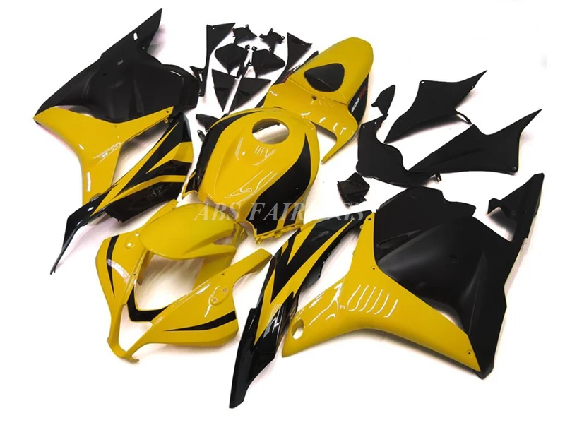 

4 подарка, новый комплект обтекателей из АБС-пластика для мотоцикла, подходит для HONDA CBR600RR F5 2009 2010 2011 09 10 11 12, черный, желтый, на заказ