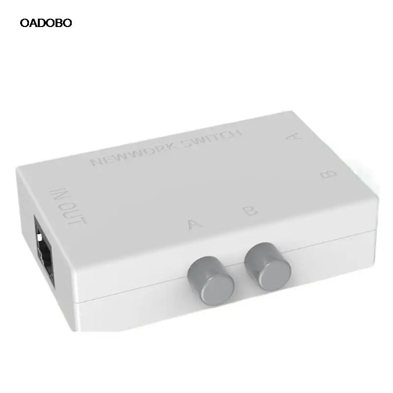 

Switcher RJ45 network cable distributor sharing network 8 p8c inside and outside the network switch 2 into 1 out of 2