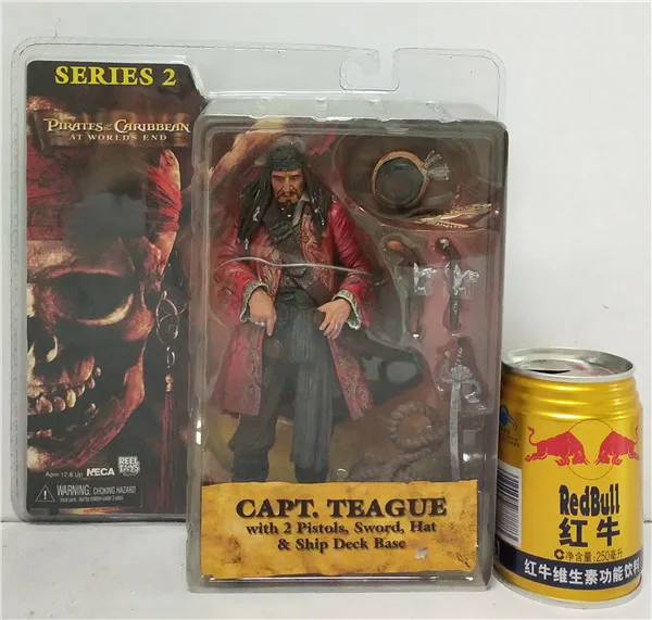 NECA Pirates of the Caribbean CAPT TEAGUE Captain Jack Sparrow F Doll Action Figure Model