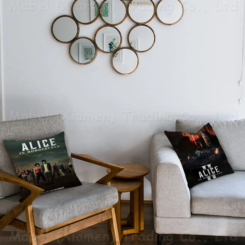 Персонализированная подушка Алиса в пограничье пылезащитный чехол для спальни