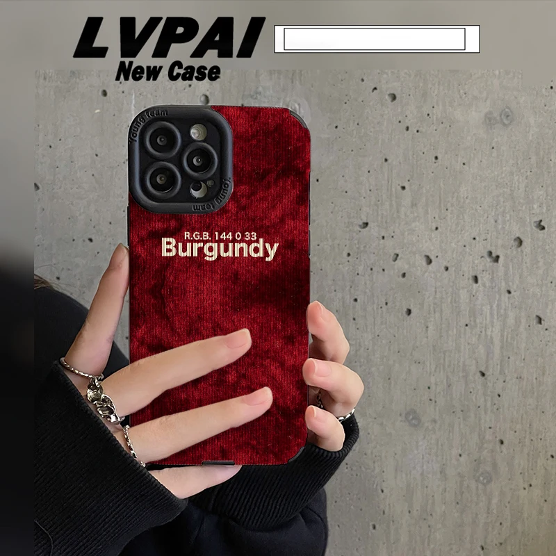 

Для IPhone 14 PRO бордовый красный однотонный чехол для телефона IPhone 13 11 12 Pro XR XS MAX 8X7 14 Plus задняя крышка