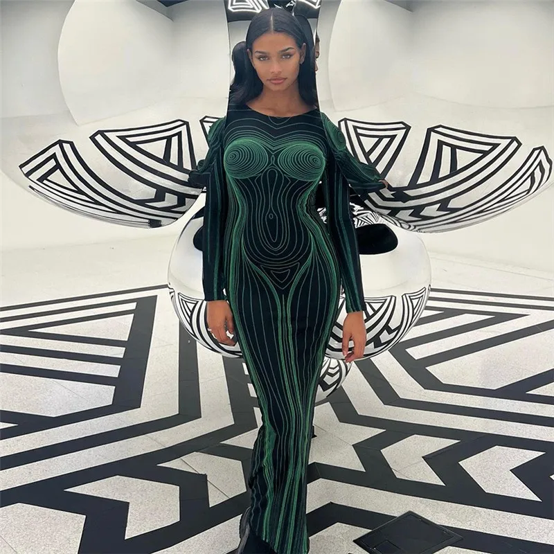 

Shirt Dress For Women 2023 Cover Up Summer Ladies New Wear Long Sleeve Render Print Slim One Solid Polyester Robe De Plage