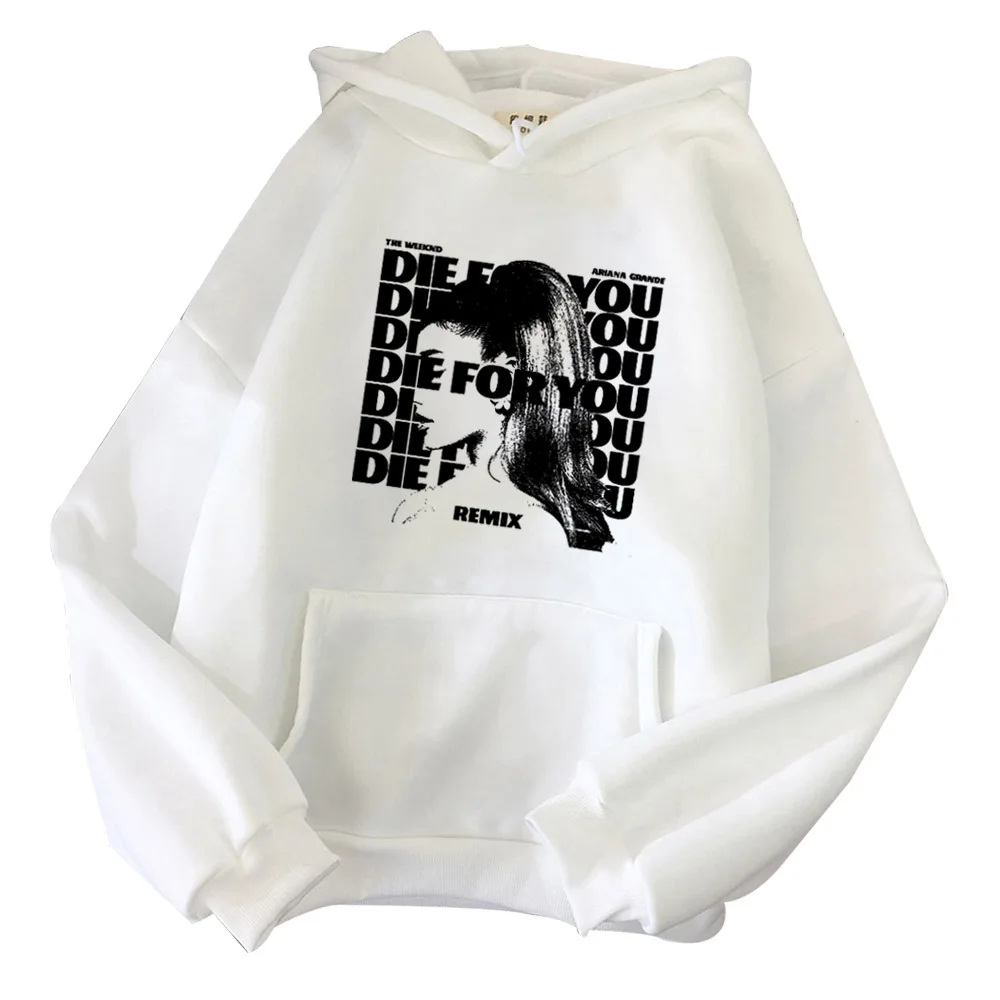 Ariana Grande Die для вас Толстовка Merch Fan ПОДАРОК Harajuku пуловер Топы толстовка унисекс