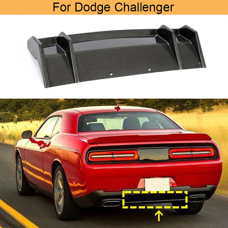 

Carbon Fiber Rear Bumper Diffuser Lip Spoiler For Dodge Challenger 2015 - 2019 Car Rear Bumper Diffuser Lip Spoiler Add On