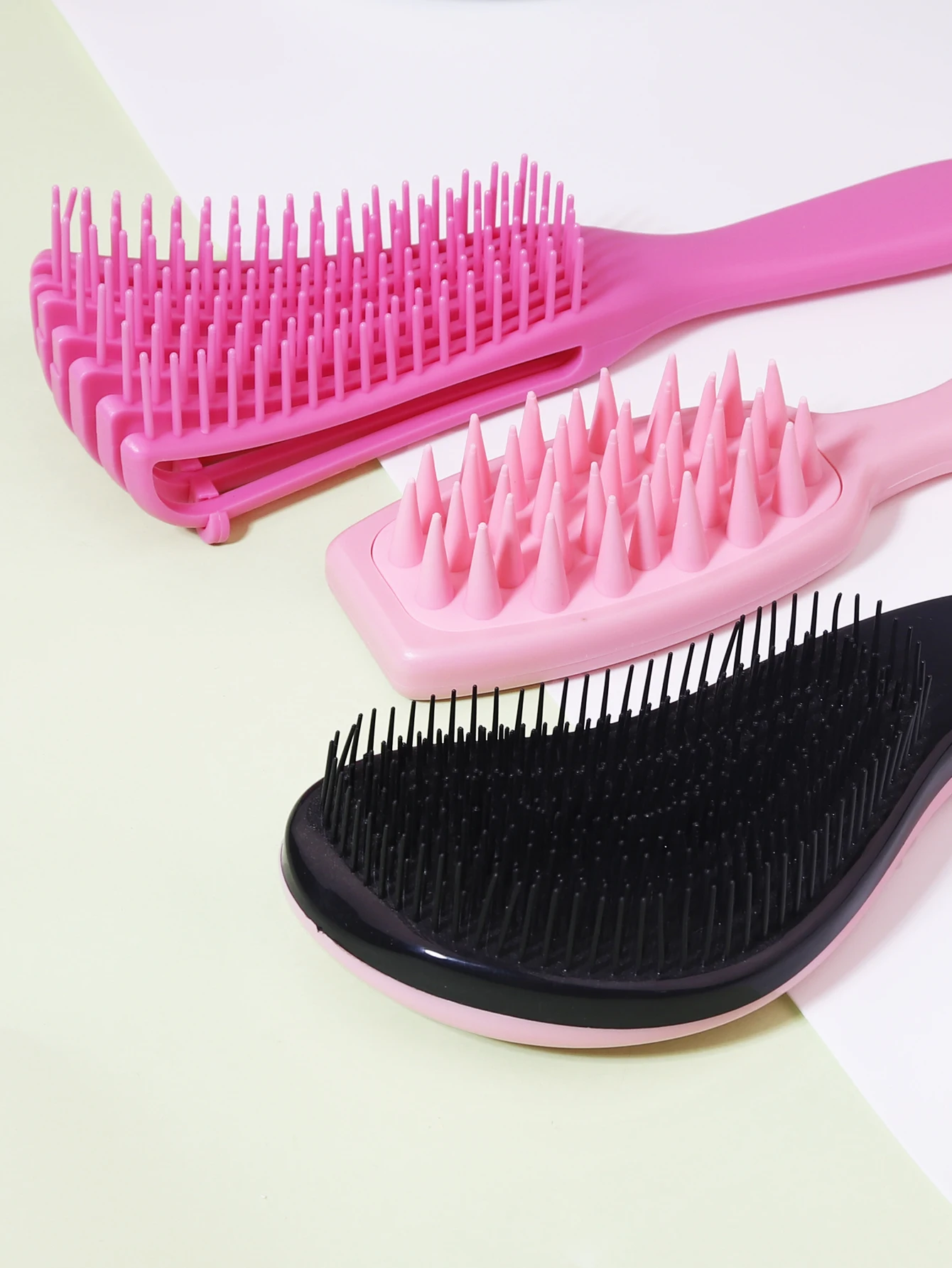 3 шт. пластиковые Антистатические Массажные щётки для волос