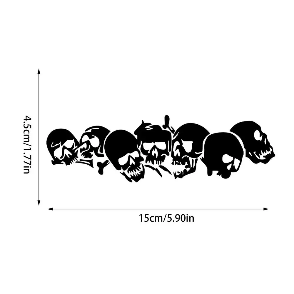 

1 шт., виниловая наклейка с черепом, автомобильные наклейки, наклейки для мотоциклов, модификация боковой двери, забавная декоративная наклейка для окна автомобиля грузовика