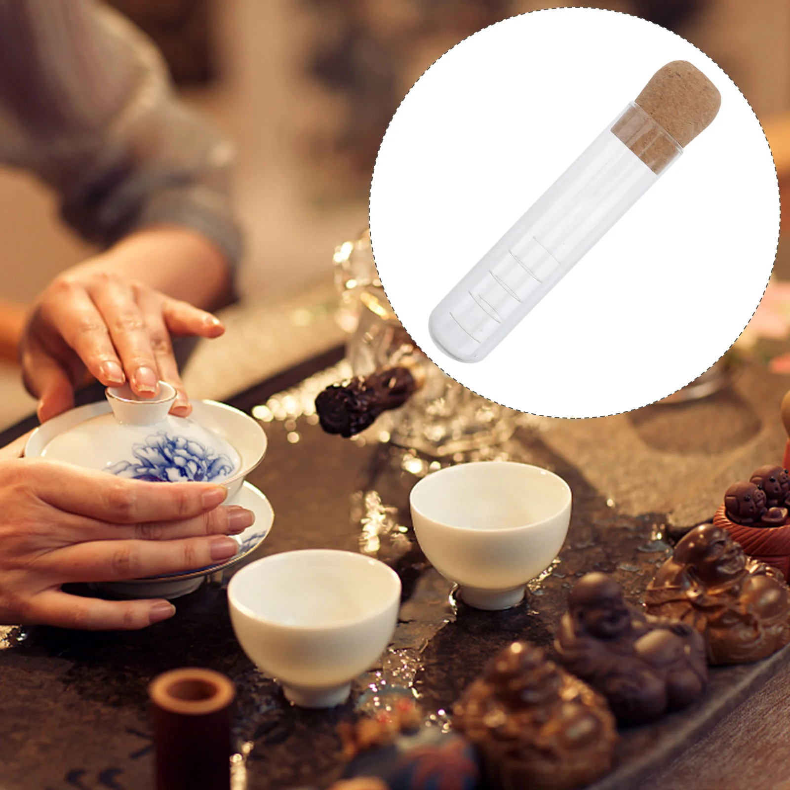 

Tea Infuser Filter Loose Strainer Tube Leaf Fruit Chain Jars Cork Stoppers Wood Bottles Infusion Container Storage Scale Cube