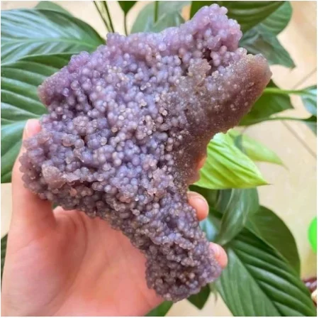 

Natural Grape Agate Crystal Mineral Specimen Home Decor