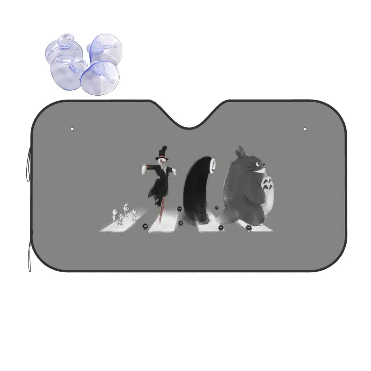 

Totoro аниме солнцезащитный козырек лобовое стекло мультфильм складной Автомобиль переднее лобовое стекло 76x140 см Солнцезащитный козырек авт...