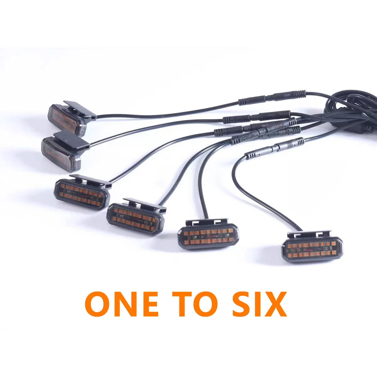 

Для TANK500 TANK400 Автомобильная центральная сетка, маленький желтый свет, одноцветный светодиодный светильник с защелкой, высокая яркость, водонепроницаемые модели