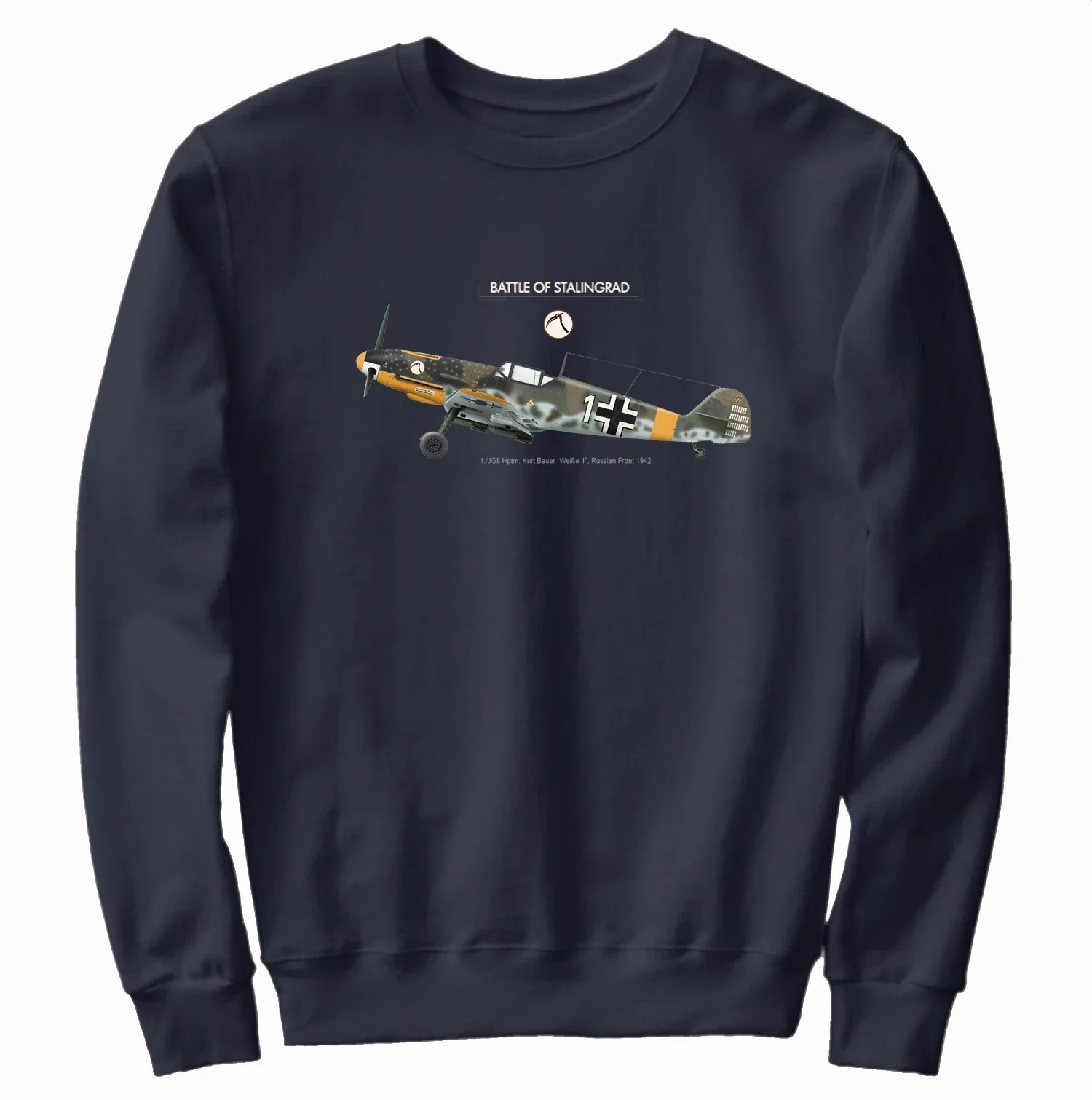 Battle of Stalingrad Luftwaffe JG8 Bf-109 Fighter пуловер с капюшоном удобные хлопковые мужские