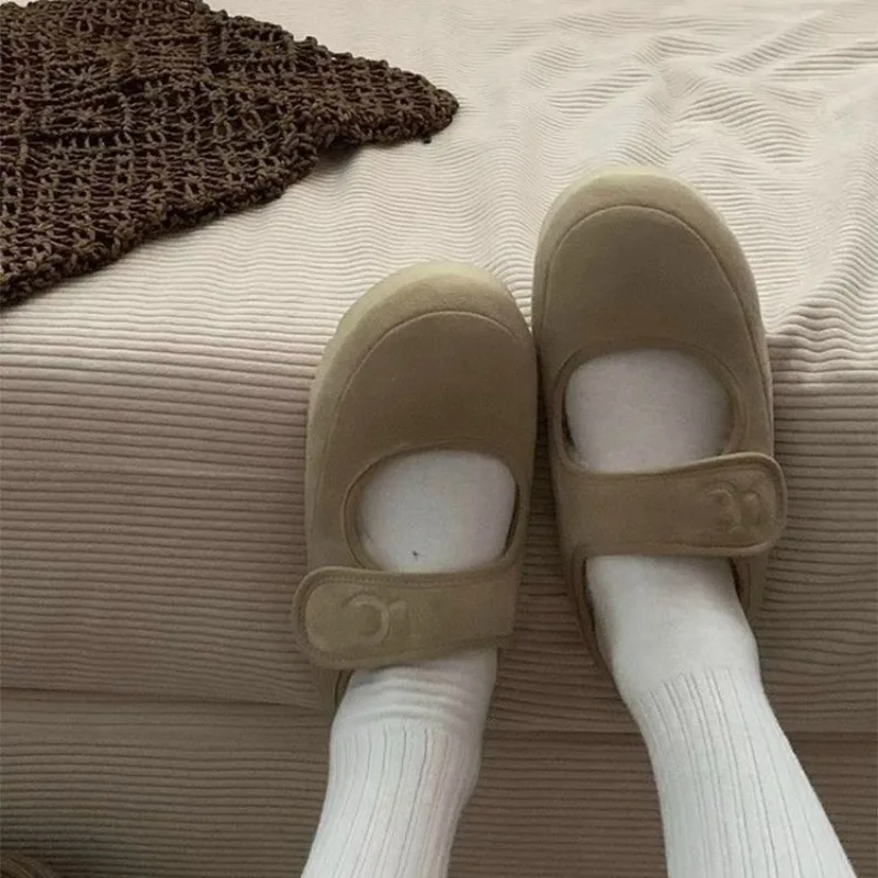 Женская мода Baotou хлопковые зимние новые замшевые противоскользящие