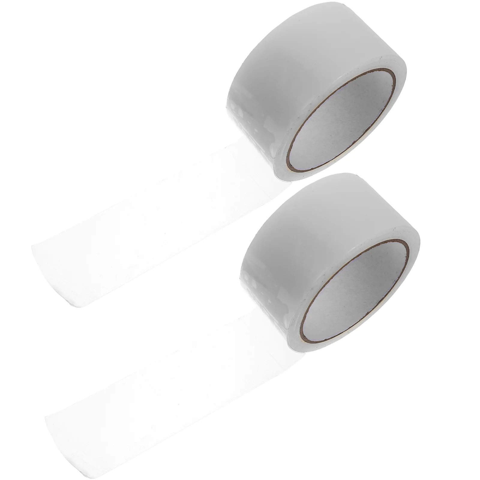 

2 Rolls Duct Tape Clear Fabric Window Weather Resistance Strong Heavy Duty Hot Melt Adhesive Sealing