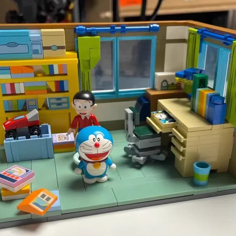 Оригинальные строительные блоки Keeppley Doraemon аниме Nobita Nobi's Room декоративная