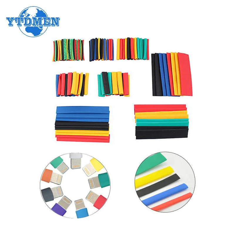 

50-500pcs Thermoresistant Tube Heat shrink tubes for cables 2:1 Heat Shrink Tubing Terminals Insulation Electronics Kit